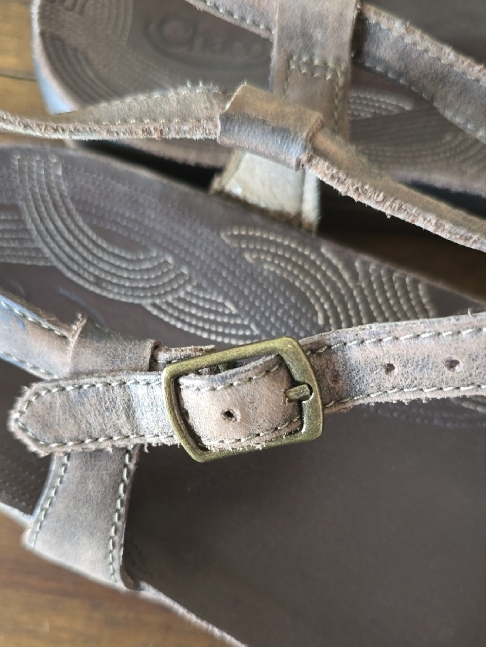 Chaco Leather Sandals Eco Tread 8 - Picture 3 of 6